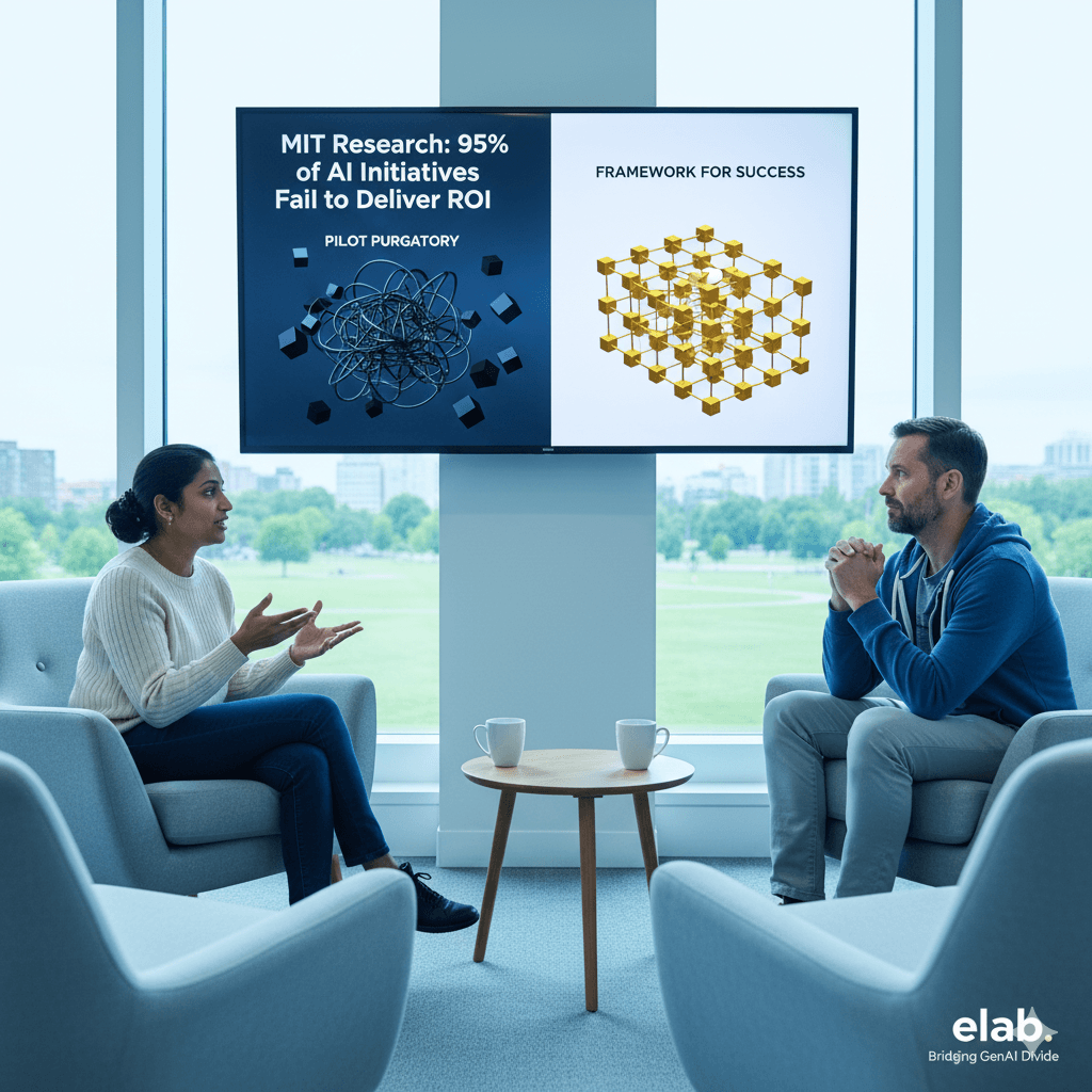 AI ROI framework illustration
